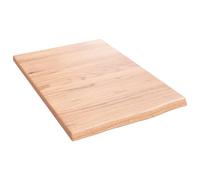vidaXL Estante de Pared Madera de Roble tratada marrón Claro 40x60x2cm, Estante de almacenaje, Estante de Madera, Tablero de estantería