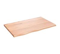 Estante De Pared Madera De Roble Tratada Marrón Claro 80x50x2cm Vidaxl