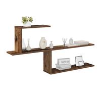 vidaXL Estante de Pared Madera Envejecida 122 x 18 x 60 cm