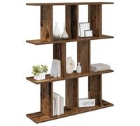 vidaXL Estante de Pared Madera Envejecida 80 x 20 x 96 cm, Estantería Moderna para Sala, Unidad de Almacenamiento, Flotante, Opciones para Exhibir y Dividir Espacios