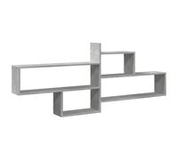 vidaXL Estante de Pared Madera ingeniería Gris hormigón 167,5x18x68 cm, Estante Flotante, Estante Flotante de Pared, Estante de exhibición de Pared