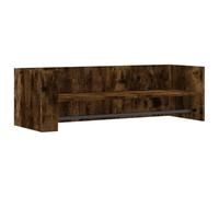 vidaXL Estante de Pared Madera ingeniería Roble Ahumado 100x35x30,5 cm, estantería de Pared, estantería Flotante, Armario de Pared