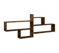 vidaXL Estante de Pared Madera ingeniería Roble Ahumado 167,5x18x68 cm, Estante Flotante, Estante Flotante de Pared, Estante de exhibición de Pared