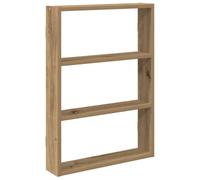 vidaXL Estante de Pared Madera ingeniería Roble Artisan 43x9x60 cm, estantería Flotante, estantería montada en la Pared, estantería de Pared