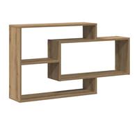 vidaXL Estante de Pared Madera ingeniería Roble artisian 104x20x58,5cm, Estante Flotante, Estante Flotante de Pared, Estante de exhibición de Pared