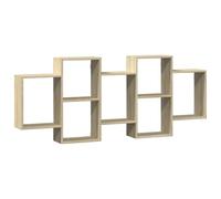 vidaXL Estante de Pared Madera ingeniería Roble Sonoma 159x18x65 cm, Estante Flotante, Estante Flotante de Pared, Estante de exhibición de Pared