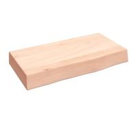vidaXL Estante de Pared Madera Maciza de Roble sin Tratar 40x20x6 cm, Estante de almacenaje, Estante de Madera, Tablero de estantería