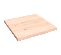 vidaXL Estante de Pared Madera Maciza de Roble sin Tratar 40x40x2 cm, Estante de almacenaje, Estante de Madera, Tablero de estantería