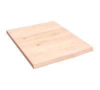 vidaXL Estante de Pared Madera Maciza de Roble sin Tratar 40x50x2 cm, Estante de almacenaje, Estante de Madera, Tablero de estantería