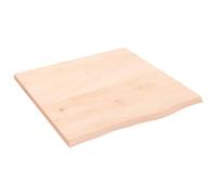 vidaXL Estante de Pared Madera Maciza de Roble sin Tratar 60x60x2 cm, Estante de almacenaje, Estante de Madera, Tablero de estantería
