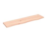 vidaXL Estante de Pared Madera Maciza de Roble sin Tratar 80x20x2 cm, Estante de almacenaje, Estante de Madera, Tablero de estantería