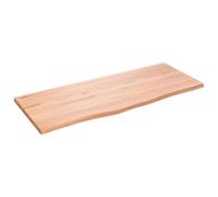 Estante De Pared Madera Roble Tratada Marrón Claro 100x40x2 Cm Vidaxl