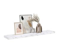 vidaXL Estante de Pared Mármol 120 x 23,5 x 4 cm Madera de ingeniería, Estante de Pared para Sala, diseño Rectangular, Moderno, Duradero en Madera, organizado y Ahorra Espacio