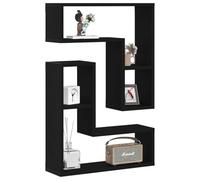 Estanterías vidaXL 2 pcs de roble negro 50x15x85 cm de madera compuesta