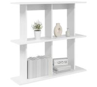 vidaXL Estante de Pared Montada en la Pared Blanco 100 x 20 x 75 cm, Estante Rectangular Moderno para Sala, Gran Almacenamiento, Ahorra Espacio, fácil de Limpiar, Organiza tu hogar