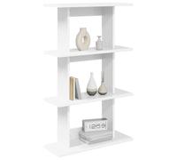 vidaXL Estante de Pared Montada en la Pared Blanco 56 x 20 x 90 cm, Estante Rectangular Moderno para Sala, Gran Almacenamiento, Ahorra Espacio, fácil de Limpiar, Organiza tu hogar