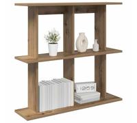 vidaXL Estante de Pared Montada en la Pared Marrón 100 x 20 x 75 cm, Estante Rectangular Moderno para Sala, Gran Almacenamiento, Ahorra Espacio, fácil de Limpiar, Organiza tu hogar