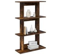 vidaXL Estante de Pared Montada en la Pared Marrón 56 x 20 x 90 cm, Estante Rectangular Moderno para Sala, Gran Almacenamiento, Ahorra Espacio, fácil de Limpiar, Organiza tu hogar