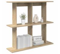 vidaXL Estante de Pared Montada en la Pared Marrón 80 x 20 x 75 cm, Estante Rectangular Moderno para Sala, Gran Almacenamiento, Ahorra Espacio, fácil de Limpiar, Organiza tu hogar