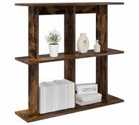 vidaXL Estante de Pared Montada en la Pared Marrón 80 x 20 x 75 cm, Estante Rectangular Moderno para Sala, Gran Almacenamiento, Ahorra Espacio, fácil de Limpiar, Organiza tu hogar