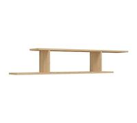 vidaXL Estante de Pared para TV Repisa Flotante Balda Estantería Salón Sala de Estar Exhibición Colgante Decoración Contrachapada Roble 125x18x23cm