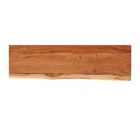 vidaXL Estante Pared Rectangular Madera Acacia Borde Vivo 60x20x2,5 cm