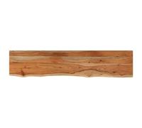 Estante Pared Rectangular Madera Acacia Borde Vivo 110x20x2,5cm Vidaxl