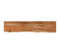 vidaXL Estante Pared Rectangular Madera Acacia Borde Vivo 120x20x2,5cm
