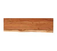 vidaXL Estante de Pared Rectangular, Balda Repisa para Libros CD, Anaquel Flotante, Estantería Expositora Colgante, Madera de Acacia Borde Vivo