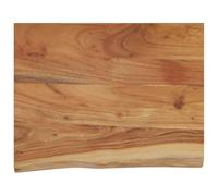 Estante pared rectangular madera acacia borde vivo 50x40x2,5 cm