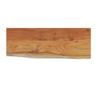 Estante pared rectangular madera acacia borde vivo 80x30x2,5 cm