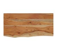 vidaXL Estante de Pared Rectangular, Balda Repisa para Libros CD, Anaquel Flotante, Estantería Expositora Colgante, Madera de Acacia Borde Vivo