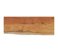 vidaXL Estante de Pared Rectangular, Balda Repisa para Libros CD, Anaquel Flotante, Estantería Expositora Colgante, Madera de Acacia Borde Vivo