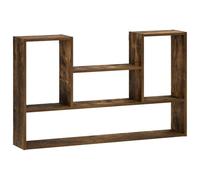 vidaXL Estante de Pared Roble Ahumado 100 x 17 x 60 cm