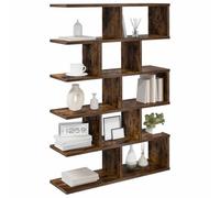 vidaXL Estante de Pared Roble Ahumado 70 x 20 x 100 cm, Estantería Moderna para Sala, Madera compacta, solución de Almacenamiento, mobiliario Funcional, diseño Que Ahorra Espacio