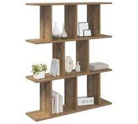 vidaXL Estante de Pared Roble Artisan 80 x 20 x 96 cm, Estantería Moderna para Sala, Unidad de Almacenamiento, Flotante, Opciones para Exhibir y Dividir Espacios