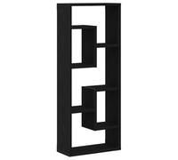 vidaXL Estante de Pared Roble Negro 36x16x90 cm Madera de ingeniería