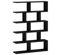 vidaXL Estante de Pared Roble Negro 70 x 17 x 101 cm