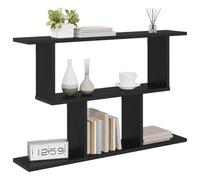 vidaXL Estante de Pared Roble Negro 80 x 15 x 50,5 cm, Estantería Moderna para Sala, Almacenamiento Decorativo, Decorar y Organizar tu Hogar