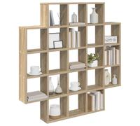 vidaXL Estante de Pared Roble Sonoma 100 x 13 x 100 cm, Estantería Moderna para Sala, solución de Almacenamiento Stylish, Organiza tu Espacio de Forma contemporánea