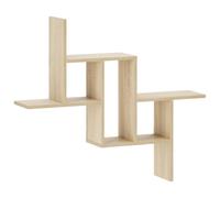 vidaXL Estante de Pared Roble Sonoma 87 x 17 x 75 cm