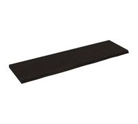 vidaXL Estante de Pared, Superficie de Escritorio Estantería, Tablero de Repuesto, Balda Flotante Expositor, Madera Roble Tratada Marrón Oscuro