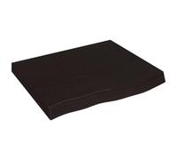 vidaXL Estante de Pared, Superficie de Escritorio Estantería, Tablero de Repuesto, Balda Flotante Expositor, Madera Roble Tratada Marrón Oscuro
