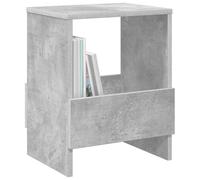 vidaXL Estante de revistas 2 pcs Gris Concreto 35 x 30 x 45 cm, Banco de Almacenamiento para la Sala, Estante Rectangular de Madera, Organizador Multifuncional, Mueble Práctico