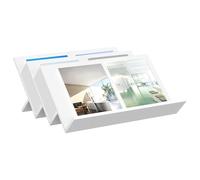 vidaXL Estante de revistas 65 x 53 x 28,5 cm Madera de ingeniería, Gabinete Lateral Moderno, Unidad de Almacenamiento de Madera, Organizador Funcional de Sala de Estar, Mueble de Madera elaborada