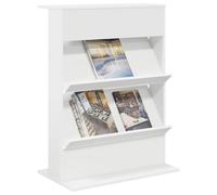 vidaXL Estante de revistas 70 x 41 x 96 cm Madera de ingeniería, Organizador de Sala, Estante Moderno, Soporte Independiente para revistas, Ahorra Espacio, diseño de Madera