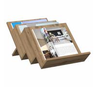 vidaXL Estante de revistas Roble Artesanal 53 x 40 x 28.5 cm, Gabinete Lateral Moderno, Unidad de Almacenamiento de Madera, Organizador Funcional de Sala de Estar, Mueble de Madera elaborada