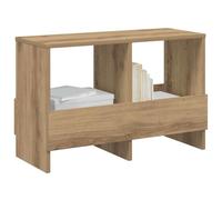 vidaXL Estante de revistas Roble Artesanal 68,5 x 30 x 45 cm, Banco de Almacenamiento para la Sala, Estante Rectangular de Madera, Organizador Multifuncional, Mueble Práctico