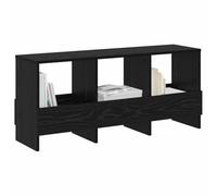 vidaXL Estante de revistas Roble Negro 102 x 30 x 45 cm, Sala de Estar, Soporte para revistas Moderno, Organizador Rectangular de Almacenamiento, exhibición Elegante, diseño Minimalista, ahorrador de