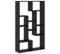 vidaXL Estante de Roble Negro | Estantería Interior Moderna Madera de Calidad 72 cm de Ancho Diseño Amplio para Sala de Estar y estantes de Biblioteca Muebles Rectangular Acabado Mate
